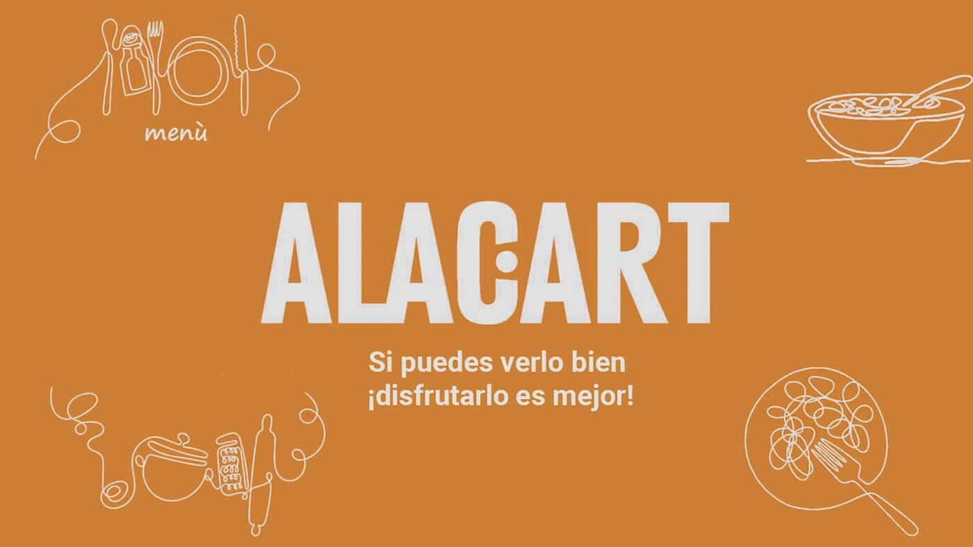 App móvil Alacart menú en realidad aumentada